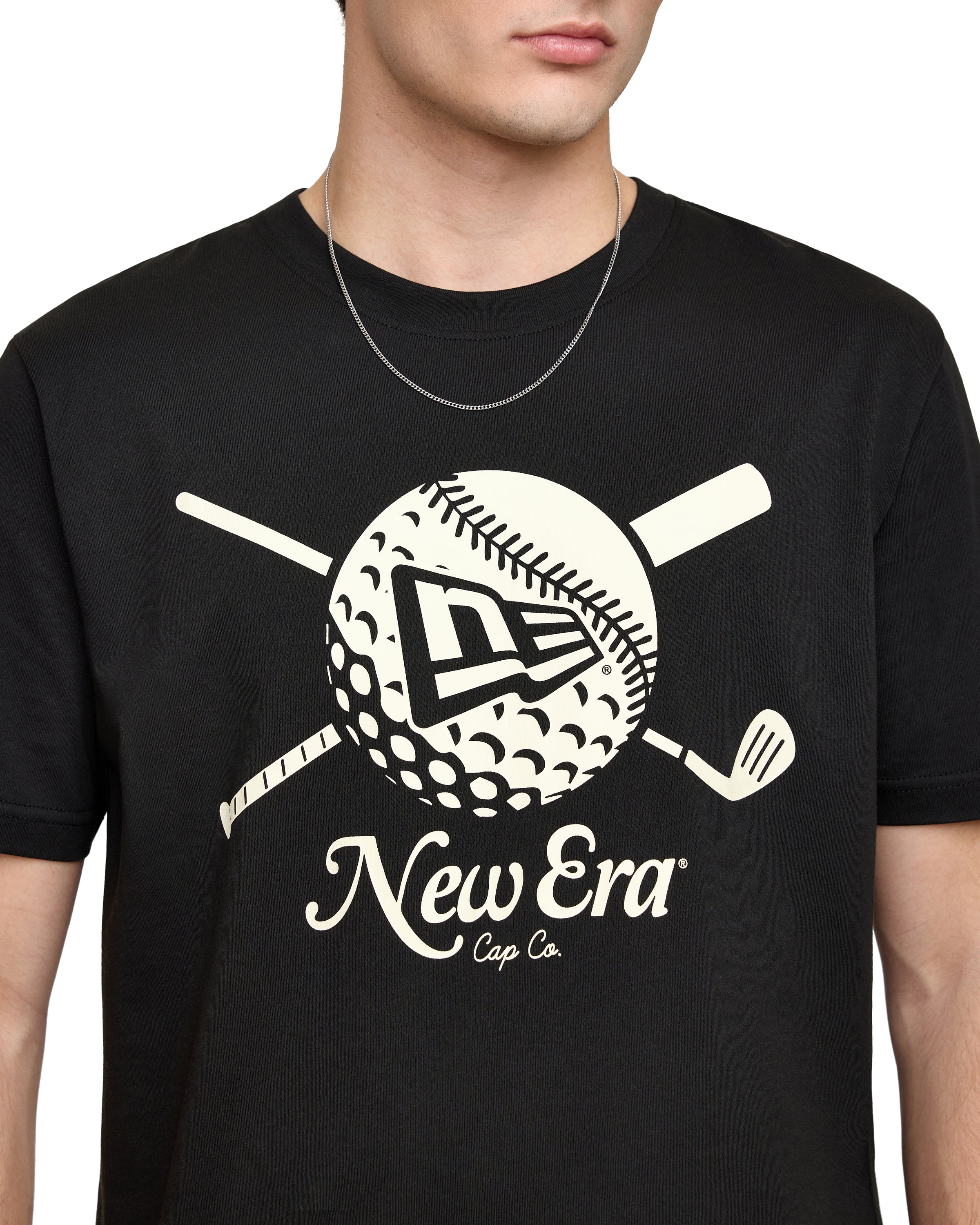 New Era Cap Fairway Black T Shirt