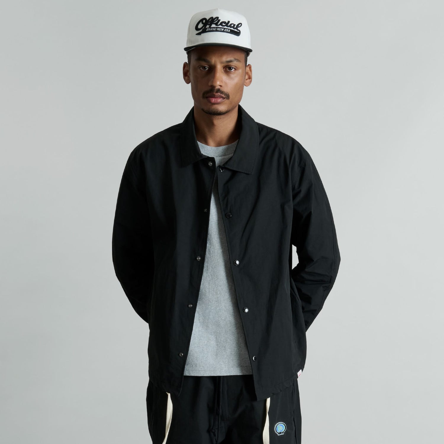 Brand New Era Marvin Black Coach's Jacket