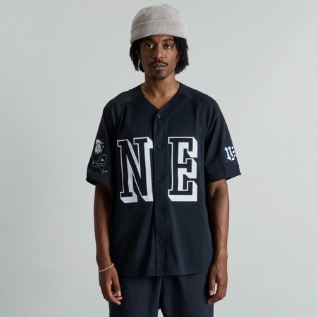 Warren Navy Raglan Baseball Jersey