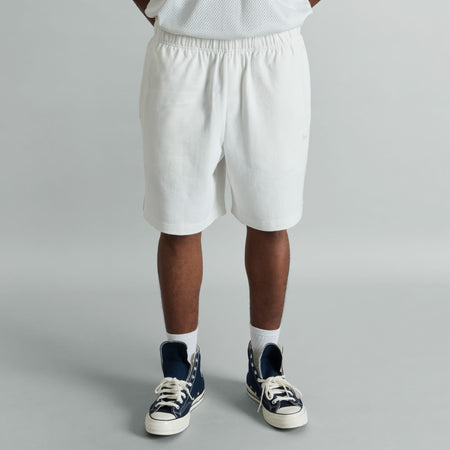 Alden College White Sweatshorts