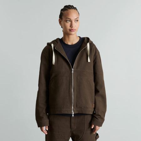 Forge Walnut Hooded Work Jacket