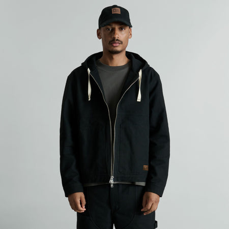 Brand New Era Forge Black Hooded Work Jacket