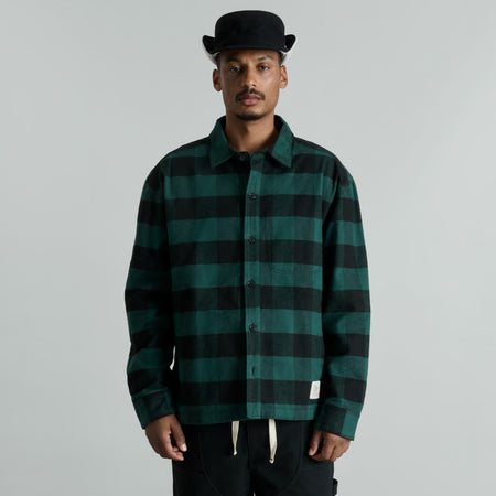 Lumber Plaid Kelly Green Shirt Jacket