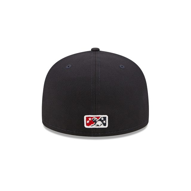 Louisville Bats Minor League Baseball Embroidered Blue Flat Bill Strapback  Hat