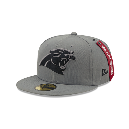 Alpha Industries X Carolina Panthers Gray 59FIFTY Fitted Hat