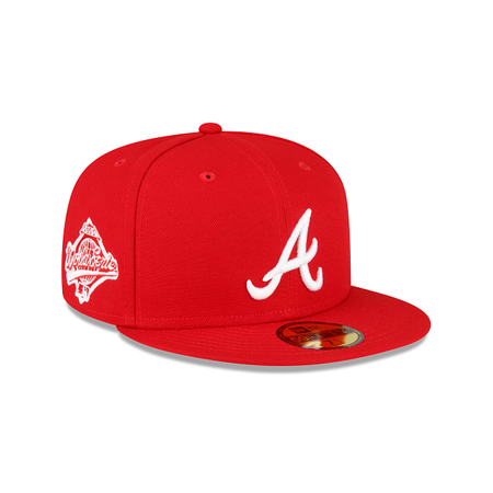 Atlanta Braves Sidepatch Red 59FIFTY Fitted Hat