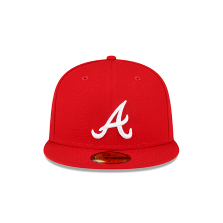 Atlanta Braves Sidepatch Red 59FIFTY Fitted Hat