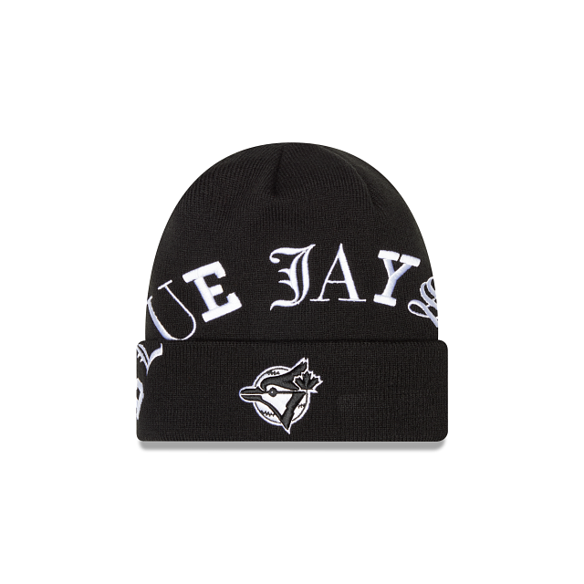 Toronto Blue Jays Blackletter Knit Hat – New Era Cap