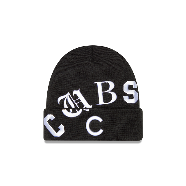 Chicago Cubs Blackletter Knit Hat – New Era Cap