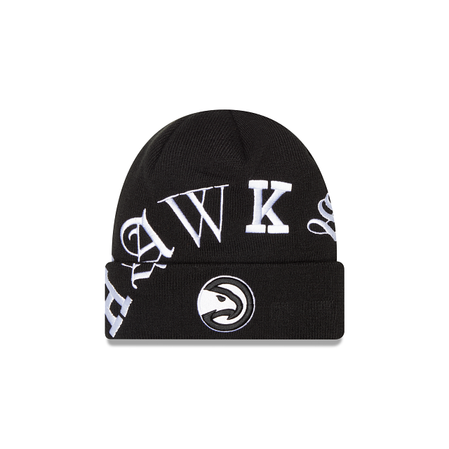 Atlanta Hawks Blackletter Knit Hat – New Era Cap