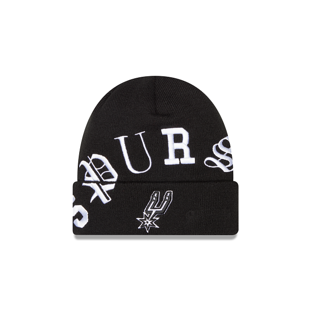 San Antonio Spurs Blackletter Knit Hat – New Era Cap