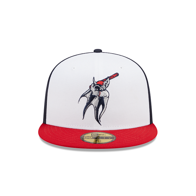 New Era Red Louisville Bats Authentic Collection Road 59FIFTY Fitted Hat