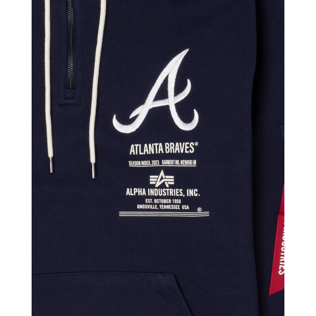 Alpha Industries New Cap Zipper – Atlanta Braves Era X Hoodie