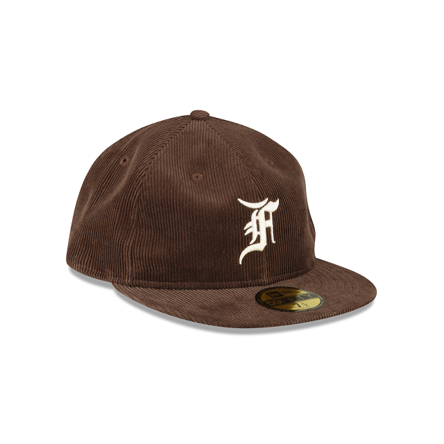 Los Angeles Dodgers Brown Corduroy Gray 59Fifty Fitted Hat by MLB