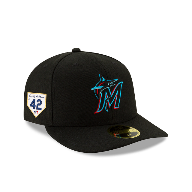 Miami Marlins Jackie Robinson Day 2023 Low Profile 59FIFTY Fitted Hat ...