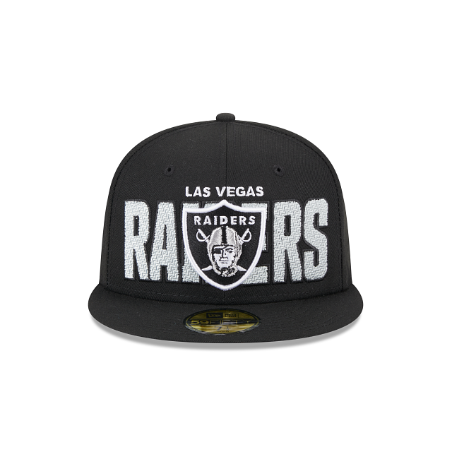 Las Vegas Raiders Hat Fitted 7 7/8 Men New Era NFL Draft 59Fifty