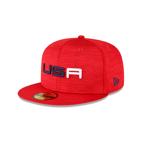 2023 Ryder Cup Team USA Flag 59FIFTY Fitted Hat, Blue - Size: 7, by New Era