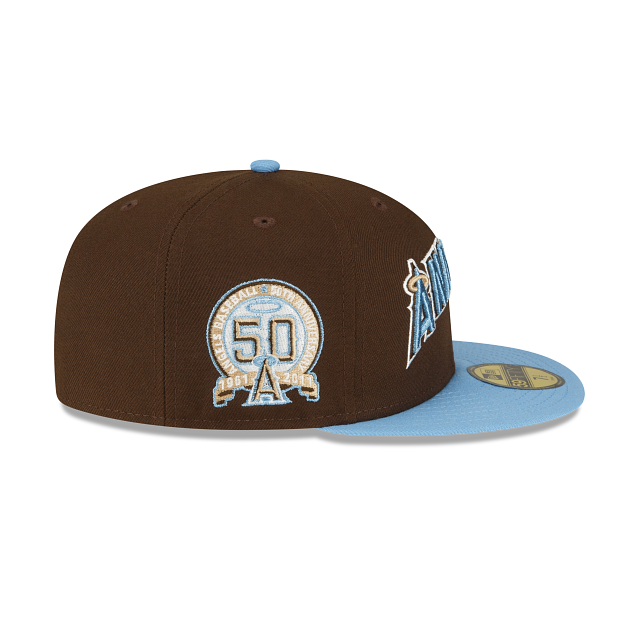 Los Angeles Angels Walnut Sky 59FIFTY Fitted Hat