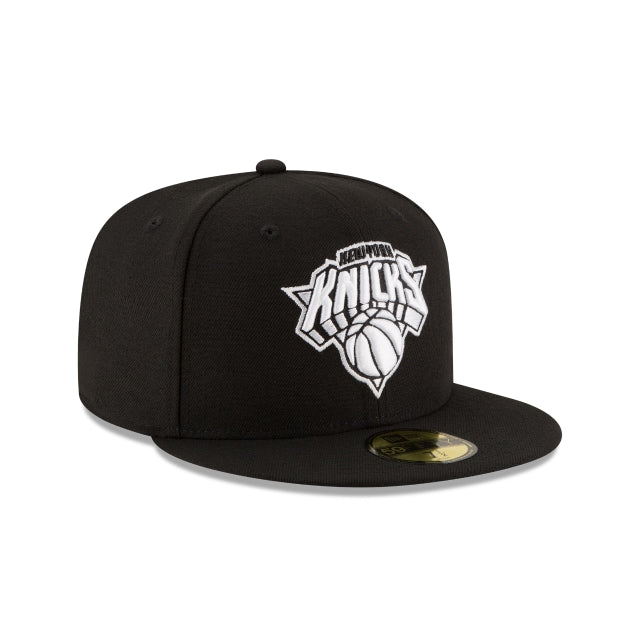 Black new york store knicks fitted hat