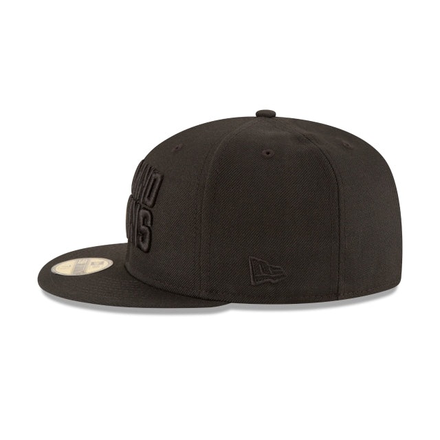 Cleveland Browns Black On Black 59FIFTY Fitted Hat – New Era Cap