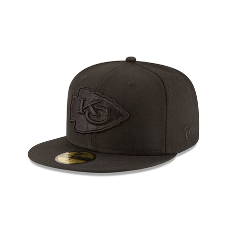 Kansas City Chiefs Black On Black 59FIFTY Fitted Hat