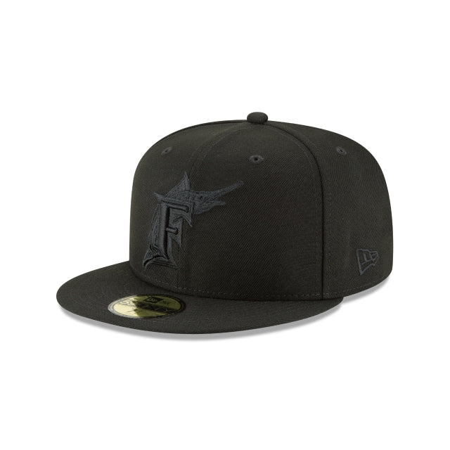Florida Marlins Blackout Basic 59FIFTY Fitted Hat – New Era Cap