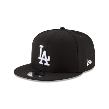 Los Angeles Dodgers Basic Black and White 9FIFTY Snapback Hat