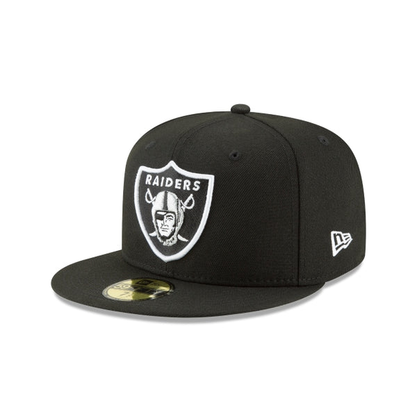 Men's Las Vegas Raiders New Era Black Omaha Script Low Profile