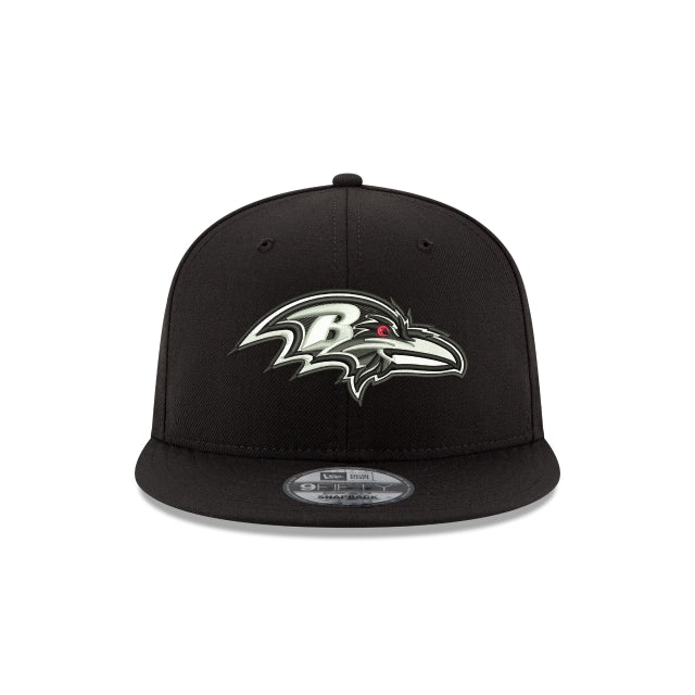 Baltimore Ravens Black And White 9FIFTY Snapback Hat – New Era Cap