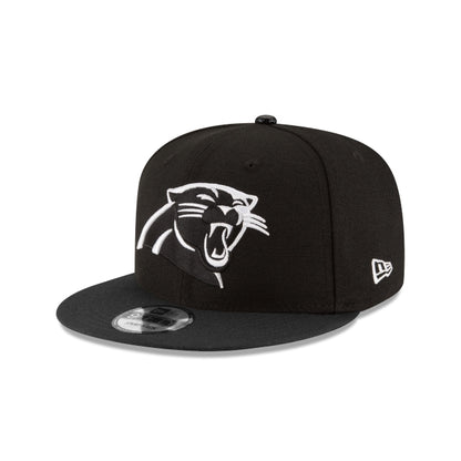 Carolina Panthers Black and White 9FIFTY Snapback Hat