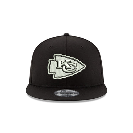 Kansas City Chiefs Black and White 9FIFTY Snapback Hat