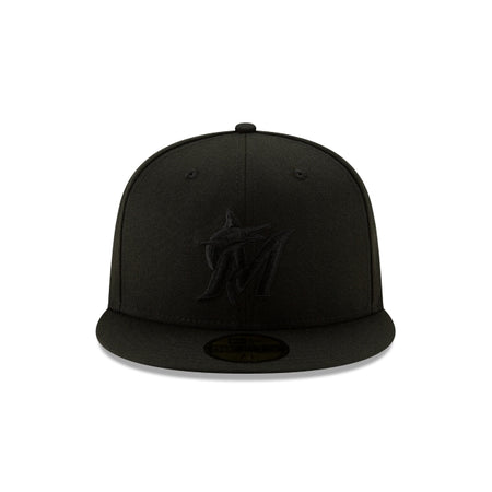 Miami Marlins 2019 Blackout Basic 59FIFTY Fitted Hat