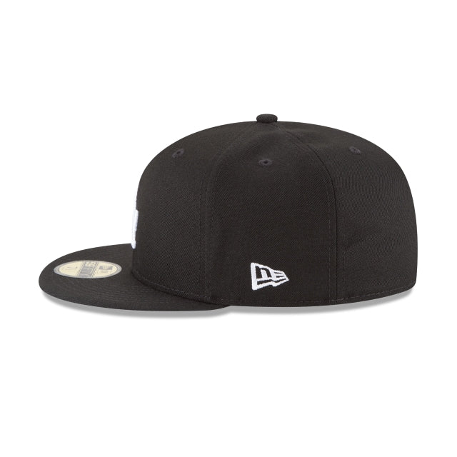 New Era x MLB Men's Los Angeles Dodgers Basic 56Fifty Fitted Hat Black/White