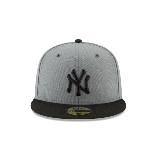 New York Era Cap Hat Basic Fitted Storm 59FIFTY Yankees New – Gray