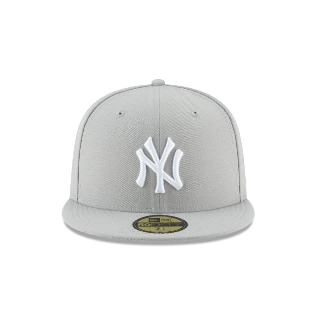 New York Yankees Gray Fitted New 59FIFTY Era Hat – Cap Basic