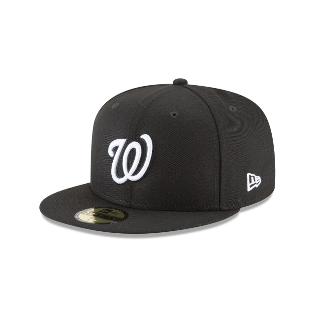 Washington Nationals Black and White Basic 59FIFTY Fitted Hat – New Era Cap