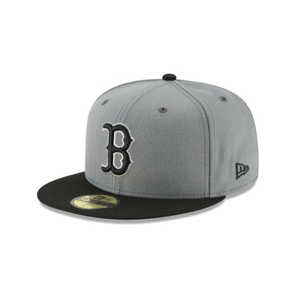 New Era 59Fifty MLB Basic Boston Red Sox Gray Fitted Cap