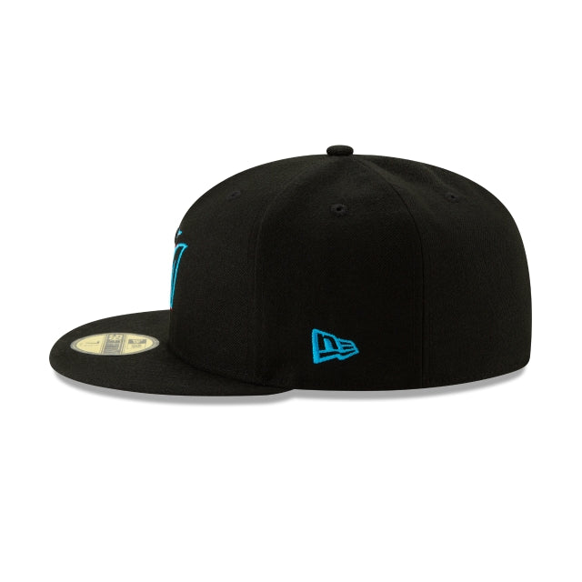 NEW ERA 59FIFTY FLORIDA MARLINS FITTED HAT SIZE 7 5/8 good READ POST