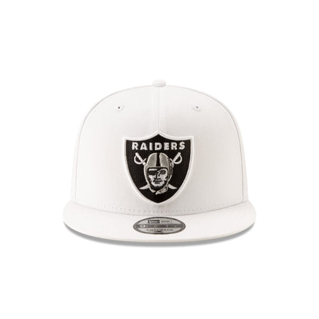 Las Vegas Raiders Basic White 9FIFTY Snapback Hat