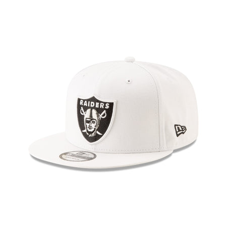 Las Vegas Raiders Basic White 9FIFTY Snapback Hat