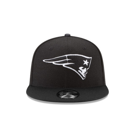 New England Patriots Black & White 9FIFTY Snapback Hat