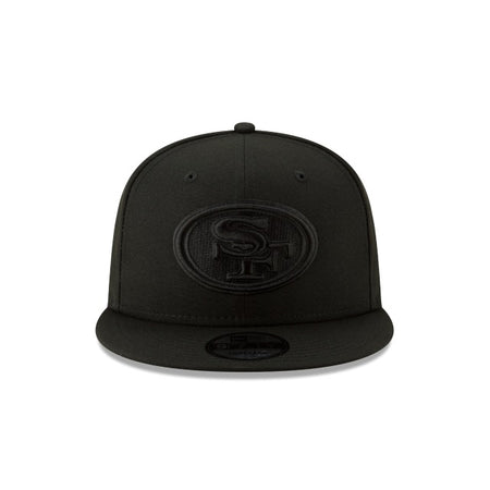 San Francisco 49ers Basic Black On Black 9FIFTY Snapback Hat