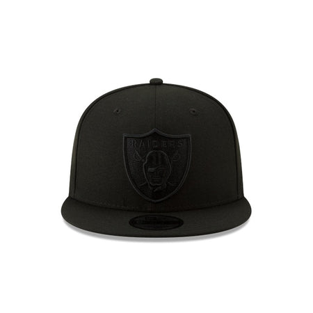 Las Vegas Raiders Basic Black On Black 9FIFTY Snapback Hat