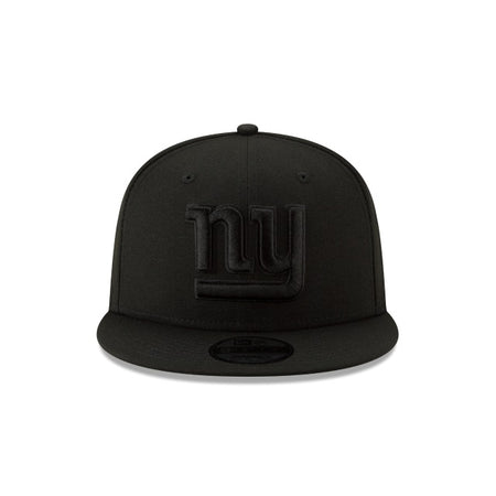 New York Giants Basic Black On Black 9FIFTY Snapback Hat