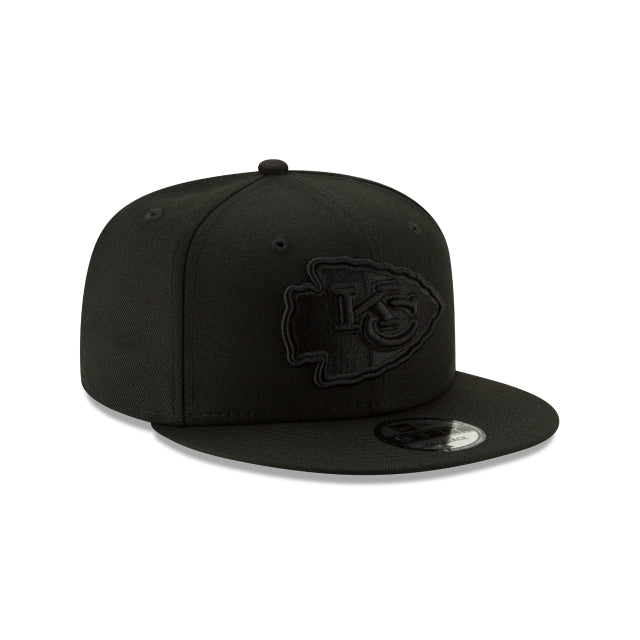 Kansas City Chiefs Basic Black On Black 9FIFTY Snapback Hat – New Era Cap