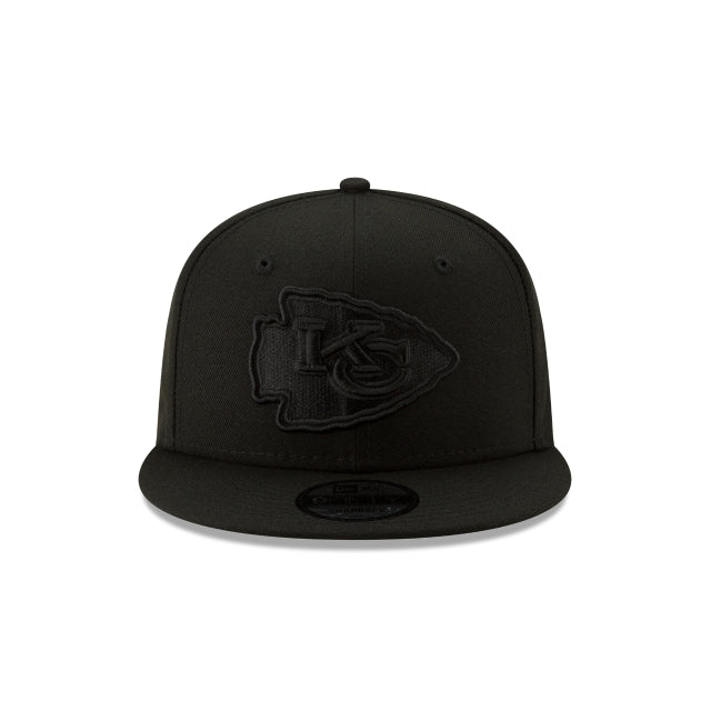 Kansas City Chiefs Basic Black On Black 9FIFTY Snapback Hat – New