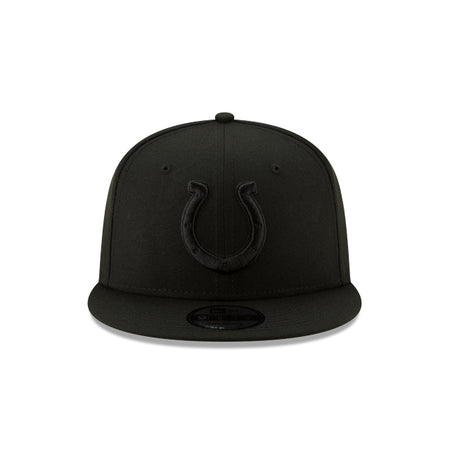 Indianapolis Colts Basic Black On Black 9FIFTY Snapback Hat