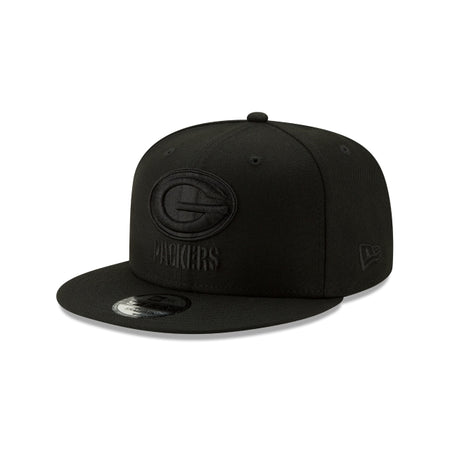 Green Bay Packers Basic Black On Black 9FIFTY Snapback Hat