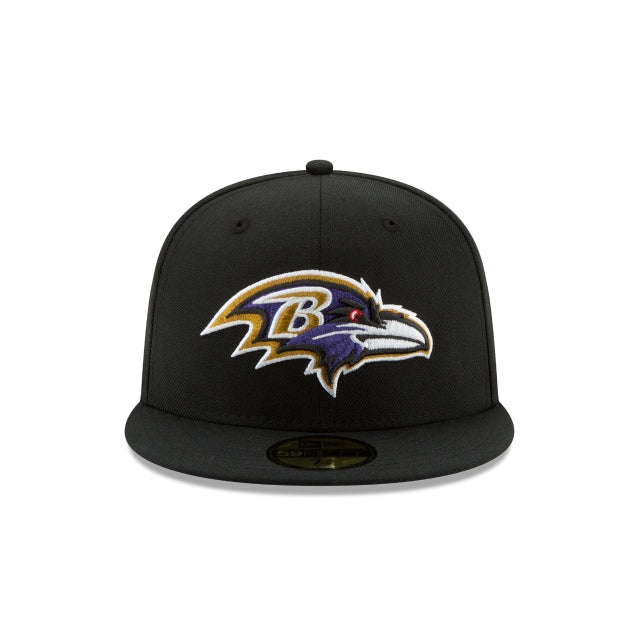 Baltimore Ravens Black 59FIFTY Fitted Hat New Era Cap