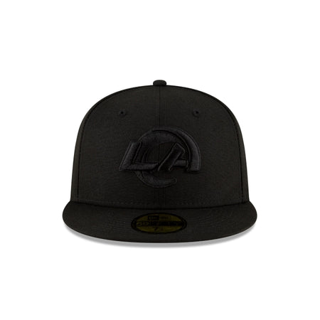 Los Angeles Rams Black On Black 59FIFTY Fitted Hat